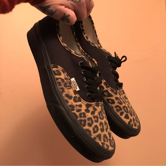 Vans Shoes - Custom leopard print vans